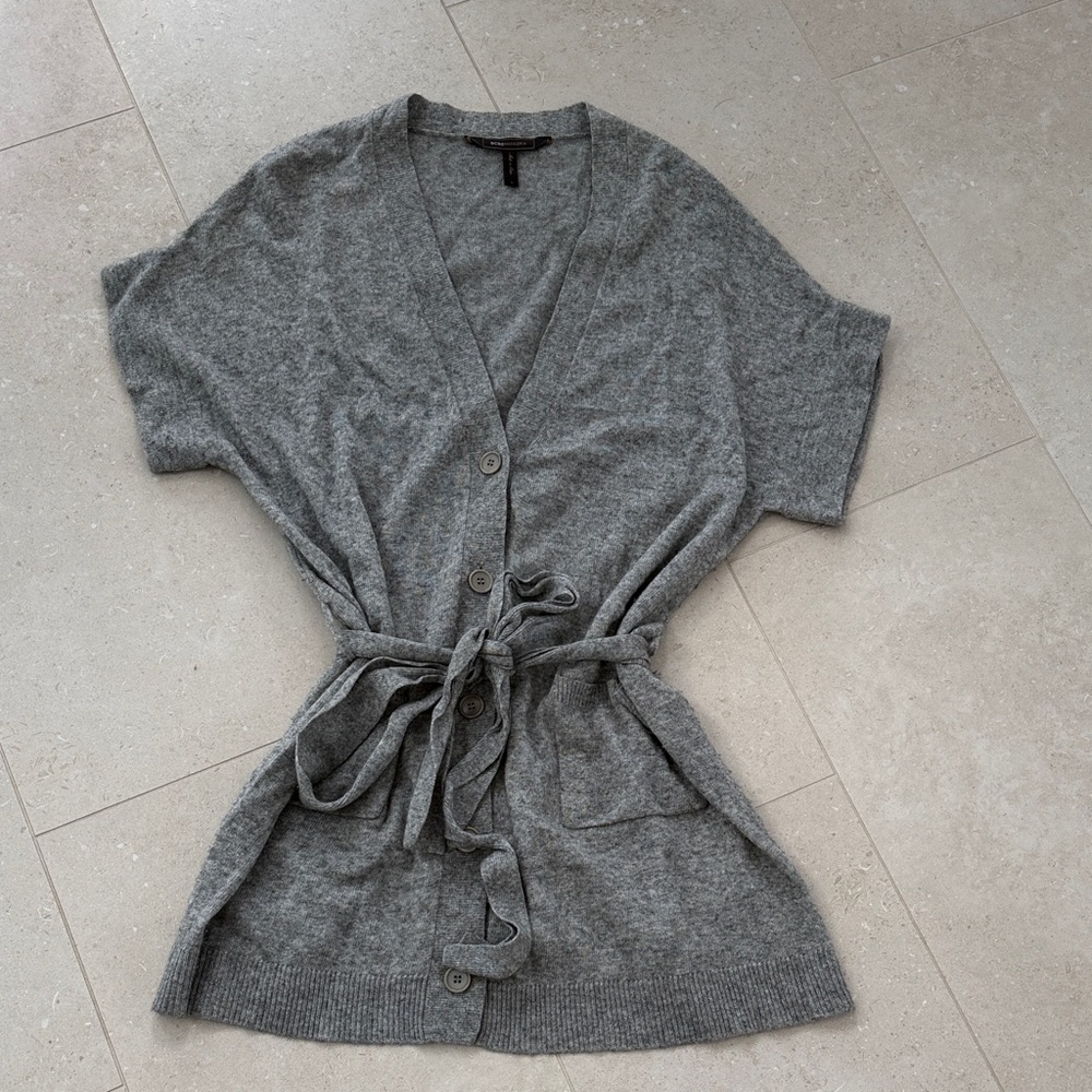 BCBGMaxAzria Gray Knit Robe - Picture 2 of 4